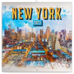 Kalendář 2023 poznámkový: New York, 30 × 30 cm