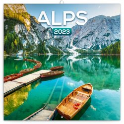 Kalendář 2023 poznámkový: Alpy, 30 × 30 cm