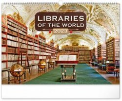 Kalendář 2023 nástěnný: Světové knihovny, 48 × 33 cm