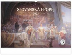 Kalendář 2023 nástěnný: Slovanská epopej - Alfons Mucha, 64 × 42 cm