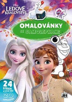 Omalovánky se samolepkami Ledové království