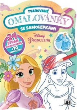 Tvarované omalovánky se samolepkami - Princezny