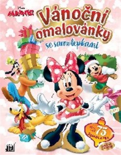 Vánoční omalovánky se samolepkami - Minnie