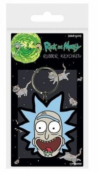 Klíčenka gumová Rick and Morty/Rick crazy smile