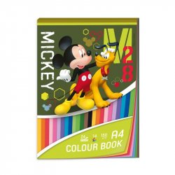 Blok barevných papírů A4 - Disney Mickey