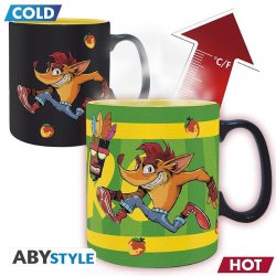 Crash Bandicoot Měnící keramický hrnek 460 ml - Nitro