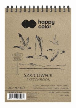 Happy Color Skicák se spirálou - Ptáci A6