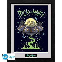 Rick and Morty Zarámovaný plakát -Loď