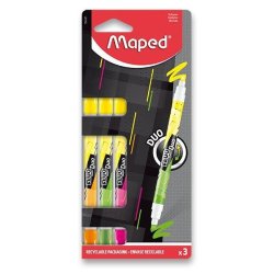 Maped Zvýrazňovač Fluo Peps Duo 3ks