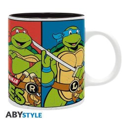 Želvy Ninja (TNMT) keramický hrnek 320 ml - Leonardo, Raphael, Donatello a Michelangelo