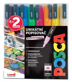 Posca Sada popisovačů 0,9-1,3 mm - Summer 6 + 2 ks zdarma