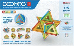 Stavebnice Geomag Supercolor panels 114 pcs