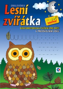 Grafomotorická omalovánka A4 - Lesní zvířátka