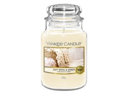 YANKEE CANDLE Soft Wool & Amber svíčka 623g