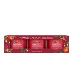 YANKEE CANDLE Red Apple Wreath votivní sada 3ks 37g