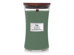 WoodWick Mint Leaves & Oak svíčka váza 609g