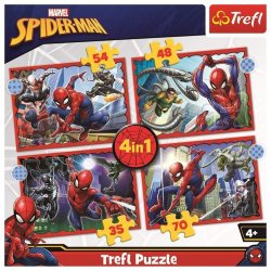 Puzzle Hrdinný Spiderman 4v1