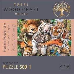 Puzzle Divoké kočky v džungli 501 dílků