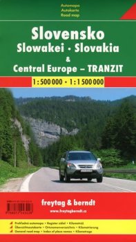 Slovensko+Střední Evropa-tranzit 1:500T/automapa
