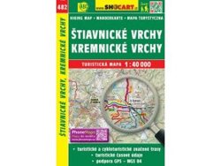 Štiavnické vrchy, Kremnické vrchy 1:40T/482 Turistická mapa SHOCart