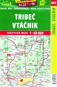 483: Tribeč, Vtáčnik 1:40 000 Turistická mapa