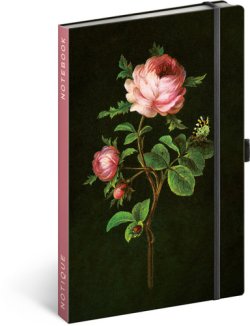 Notes - Růže Kateřiny Winterové, linkovaný, 13 × 21 cm