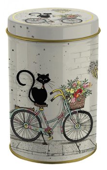 Plechovka BUG ART KIUB - Kočka na kole