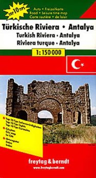 TURECKÁ RIVIÉRA-ZÁPADTÜRKISCHE RIVIERA 1:150 000