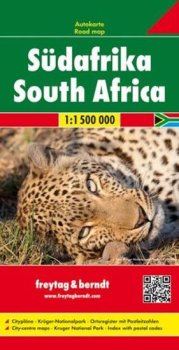 Südafrika/ South Africa/Jižní Afrika,Krugerův NP,Kapské Město 1:1,5M/1:400T/mapa