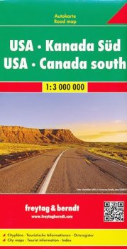 USA,Kanada Süd/USA,Jižní Kanada 1:3M/mapa