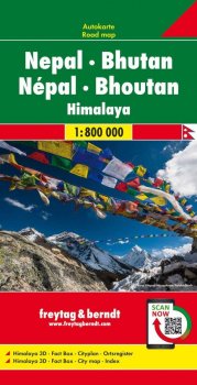 AK 224 Nepál - Bhutan 1:800t.