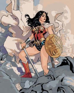 Malování podle čísel 40 x 50 cm Wonder Woman - A ZRÚCANINA