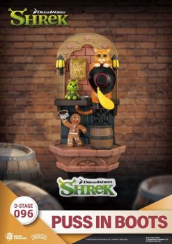 Shrek diorama D-Stage - Kocour v botách (Beast Kingdom)