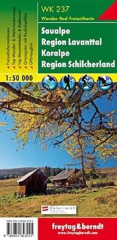 WK 237 Saualpe, Region Lavanttal, Koralpe, Region Schilcherland, Wanderkarte 1:50.000/mapa
