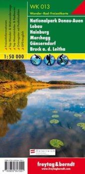 WK 013 Nationalpark Donau-Auen, Lobau, Hainburg, Marchegg, Gänserndorf,1:50 000/mapa