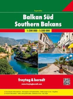 Balkan Süd/Jižní Balkán 1:200T/1:500T autoatlas, spirála (SRB, MNE, RKS, MK, AL/GR, RO, BG)