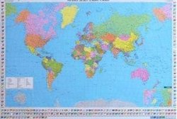 Svět politickánástěnná mapa - lištovaná WELT PI 2