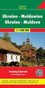 UKRAJINA MOLDÁVIE 1:1 000 000