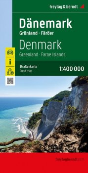 Dánsko, Grónsko, Faerské ostrovy / Dänemark, Grönland, Färöer 1:400 000 automapa