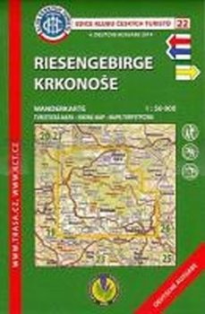 Krkonoše 1:50 000 (německy)/KČT 22N  turistická mapa