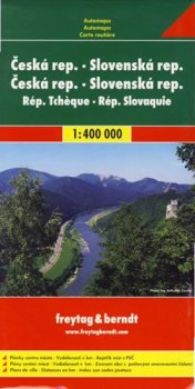 Česká a Slovenská republika 1:400 000/oboustranná automapa