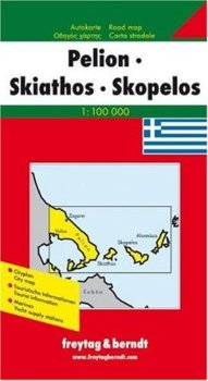 ŘECKO PELION SKIATHOS SKOPELOS 1:100 000