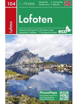 PhoneMaps 104 Lofoten 1:75 000 / Turistická mapa