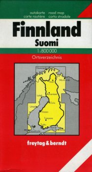 FINSKO FINNLAND SUOMI 1:800 000