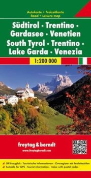 Südtirol-Trentino-Gardasee-Venetien/Jižní Tyrolsko,Trentino,Jezero Garda,Benátsko 1:200T/automapa