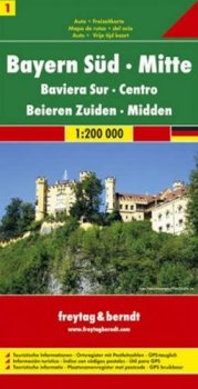 Bayern Süd-Ober-und Niederbayern-Schwaben/Bavorsko-jih,střed 1:200T/automapa