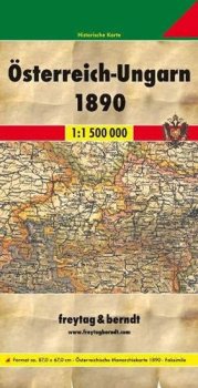 Österreich – Ungarn 1890/Monarchie Rakousko-Uhersko/mapa