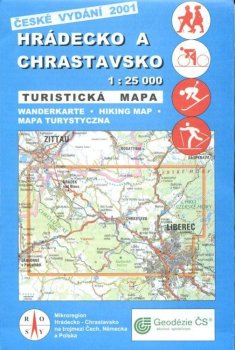 Hrádecko a Chrastavsko 1 : 25 000 - Turistická mapa