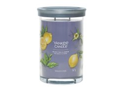 YANKEE CANDLE Black Tea & Lemon svíčka 567g / 5 knotů (Signature tumbler velký )
