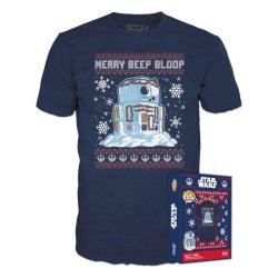 Funko Tričko Boxed Tee: Star Wars R2D2 Snowman - velikost S